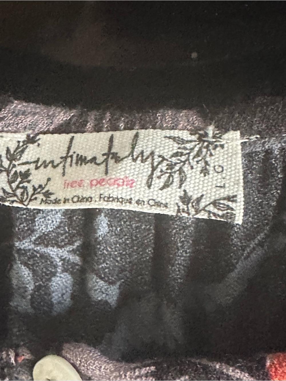 Intimately Free People Wildest Dreams Floral Swing Dress in Black and Rust. Larg - Picture 9 of 12